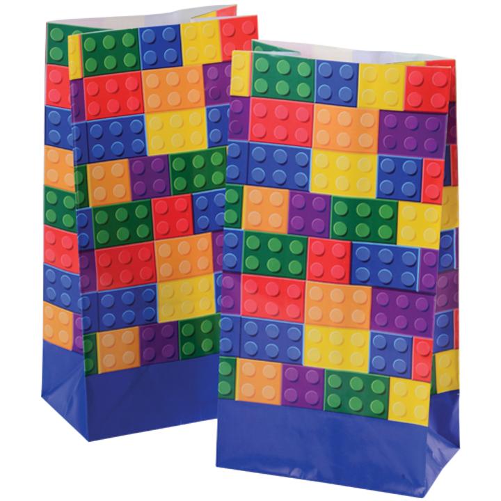 Block Mania Paper Bags - 12 Ct.