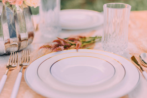 Fancy Plastic Dinnerware For Weddings Events
