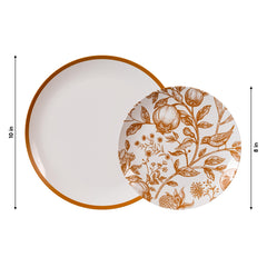 10 In. Rimonim Design Plastic Plates | 10 Count