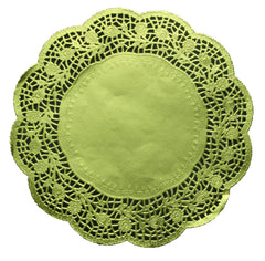 10 In. Round Gold Foil Doilies | 6 Count