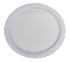 10 In. Trend White Plastic Plates | 10 Count