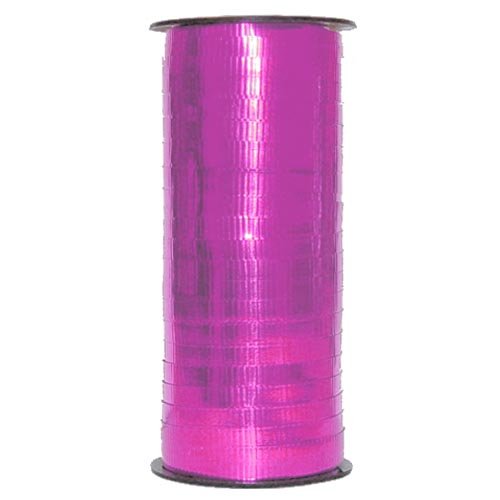 Hot Pink Metallic Curling Ribbon