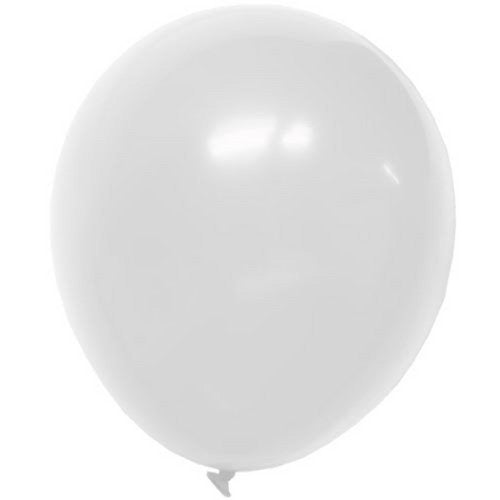 12 In. White Latex Balloons - 10 Ct.