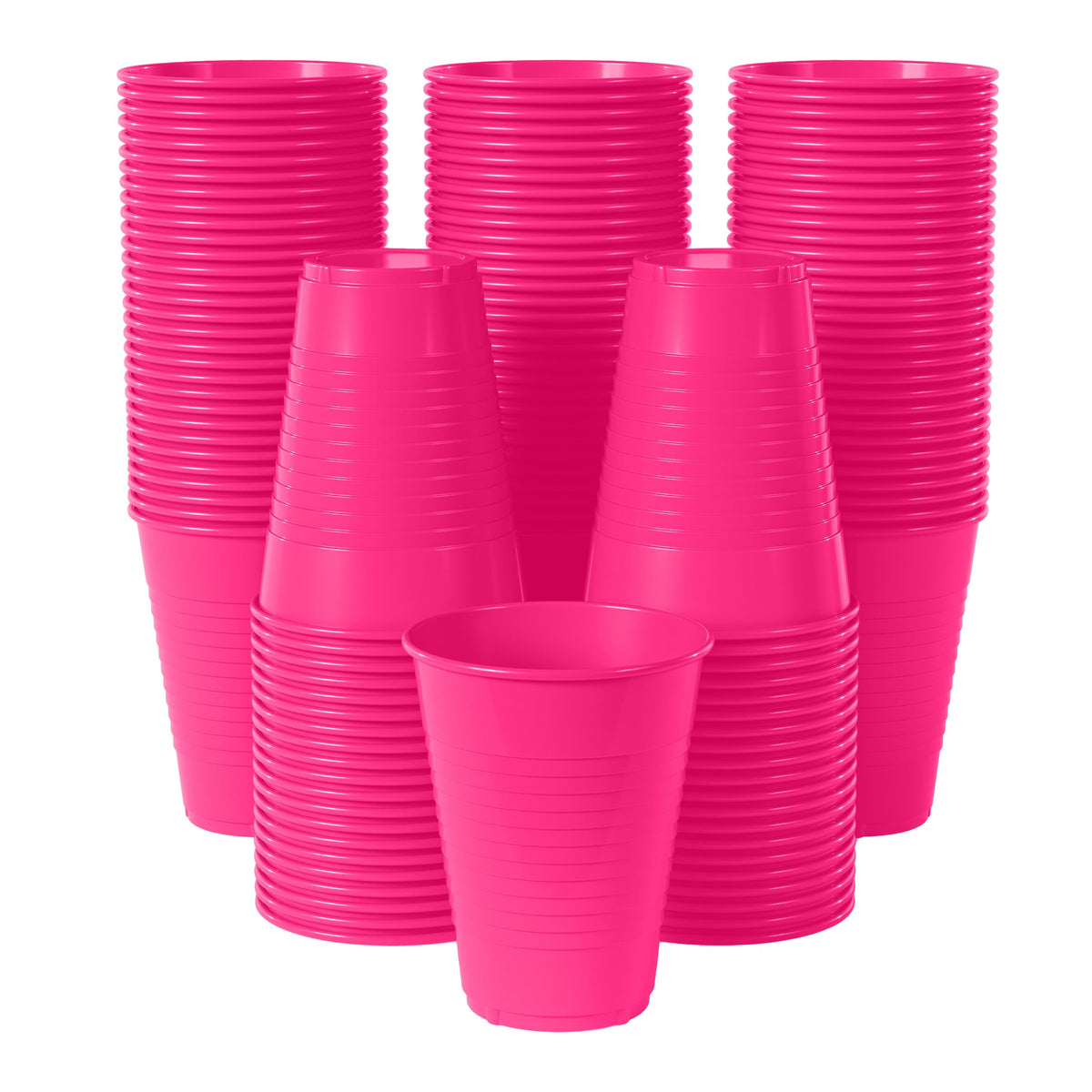 12 Oz. Cerise Plastic Cups | 50 Count