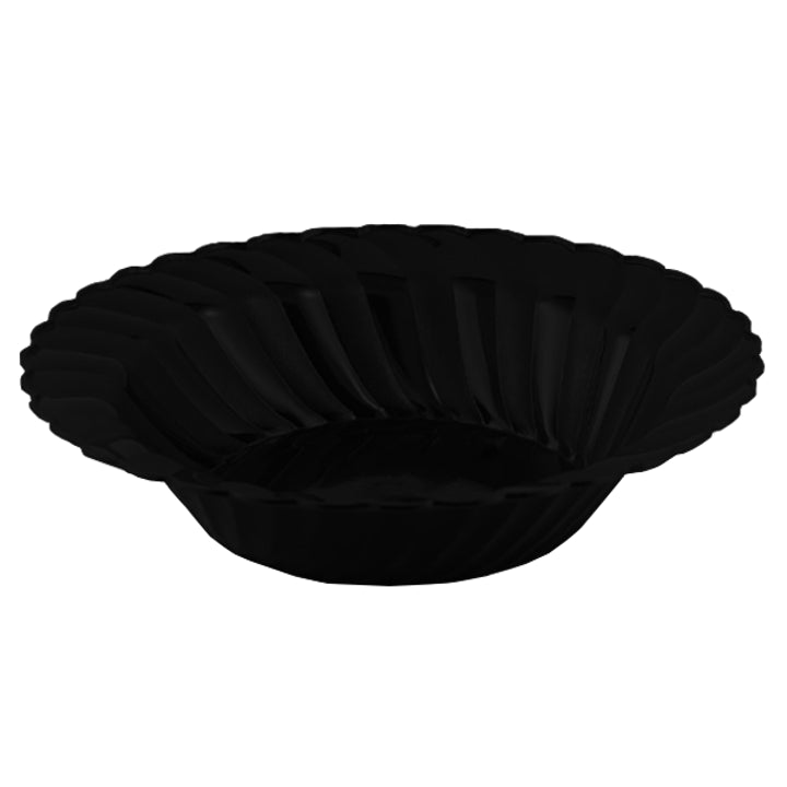 12 Oz. Black Fluted Bowls 18 Count