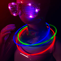 22 inch. Neon Glow Necklaces With Assorted Colors - 300
