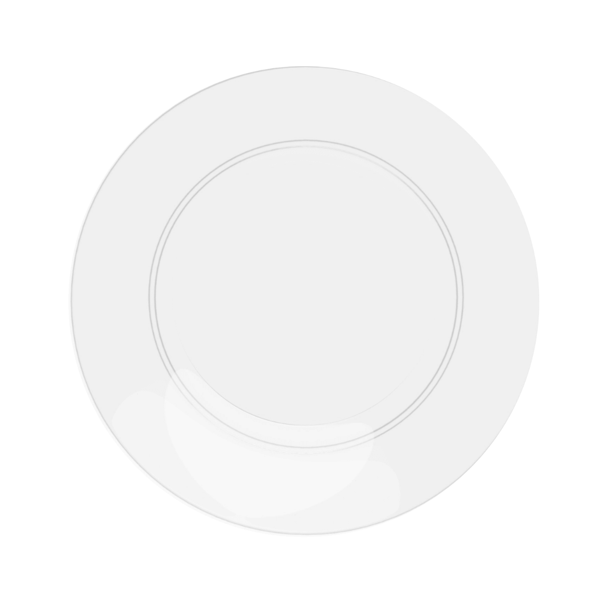10 In. Trend Glass Look Plastic Plates | 10 Count