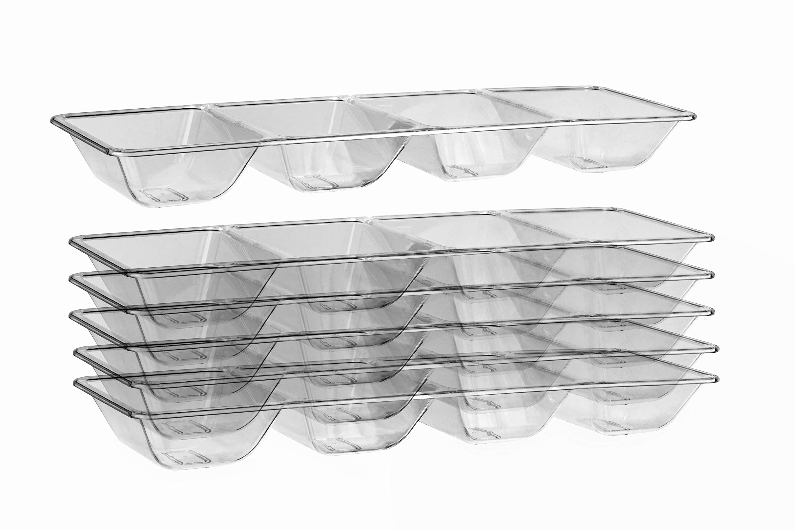 4 Compartment Tray | Clear