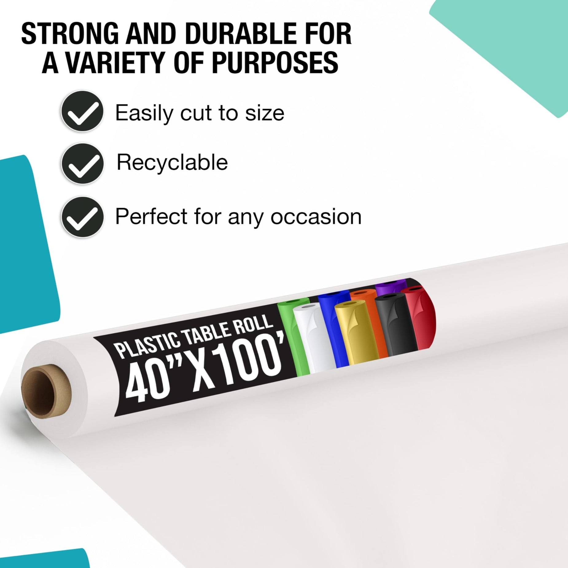 Table Roll Plastic Table Cover Rolls | Shop Plastic Tablecloth Rolls