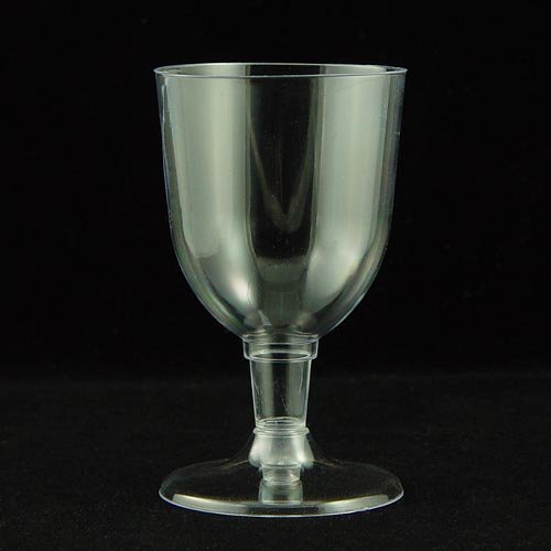 5.5 Oz. Clear Plastic Wine Cups | 20 Count