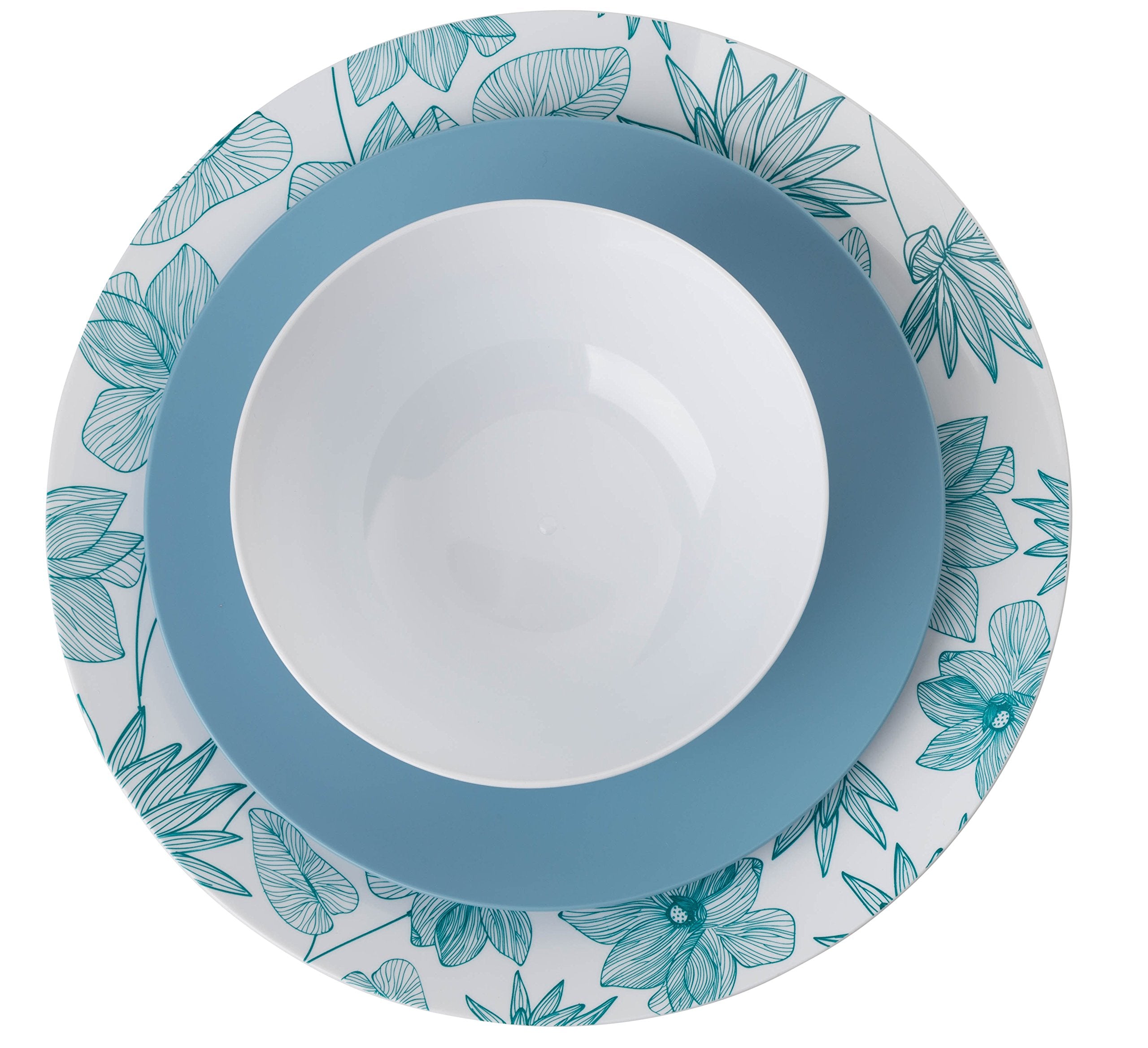 8 In. Bella Design Plastic Plates | 10 Count