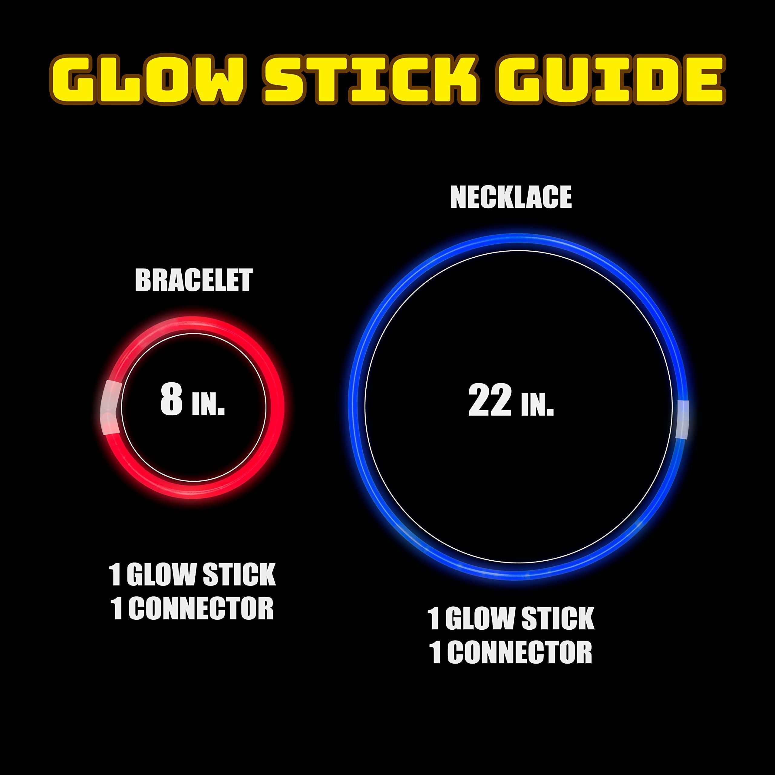 8in. Assorted Glow Bracelets (100)