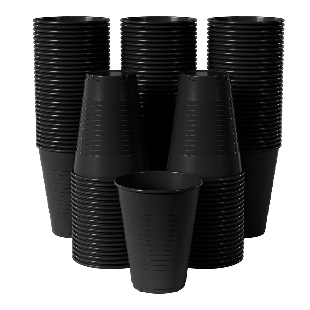 Various Sizes of Black Solo Cups