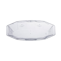 Clear Scrollware Serving Boats | 5 Count