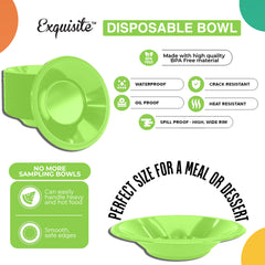 12 Oz. Lime Green Plastic Bowls | 8 Count