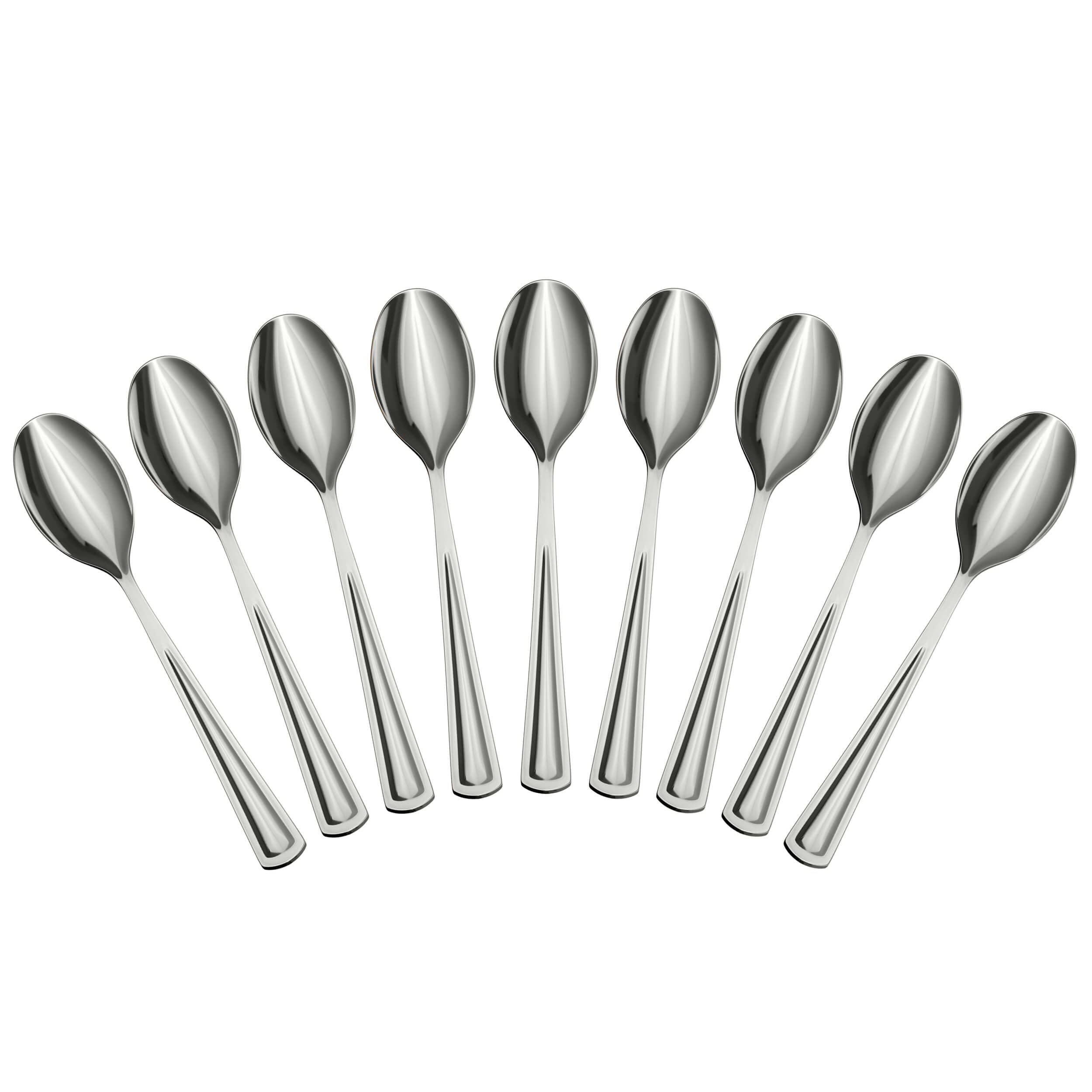 Exquisite Silver Plastic Soup Spoons | 20 Count