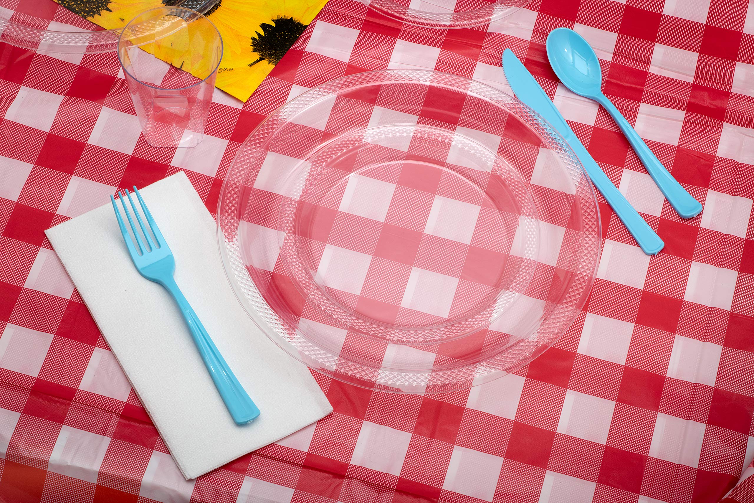 Black Gingham Table Cover