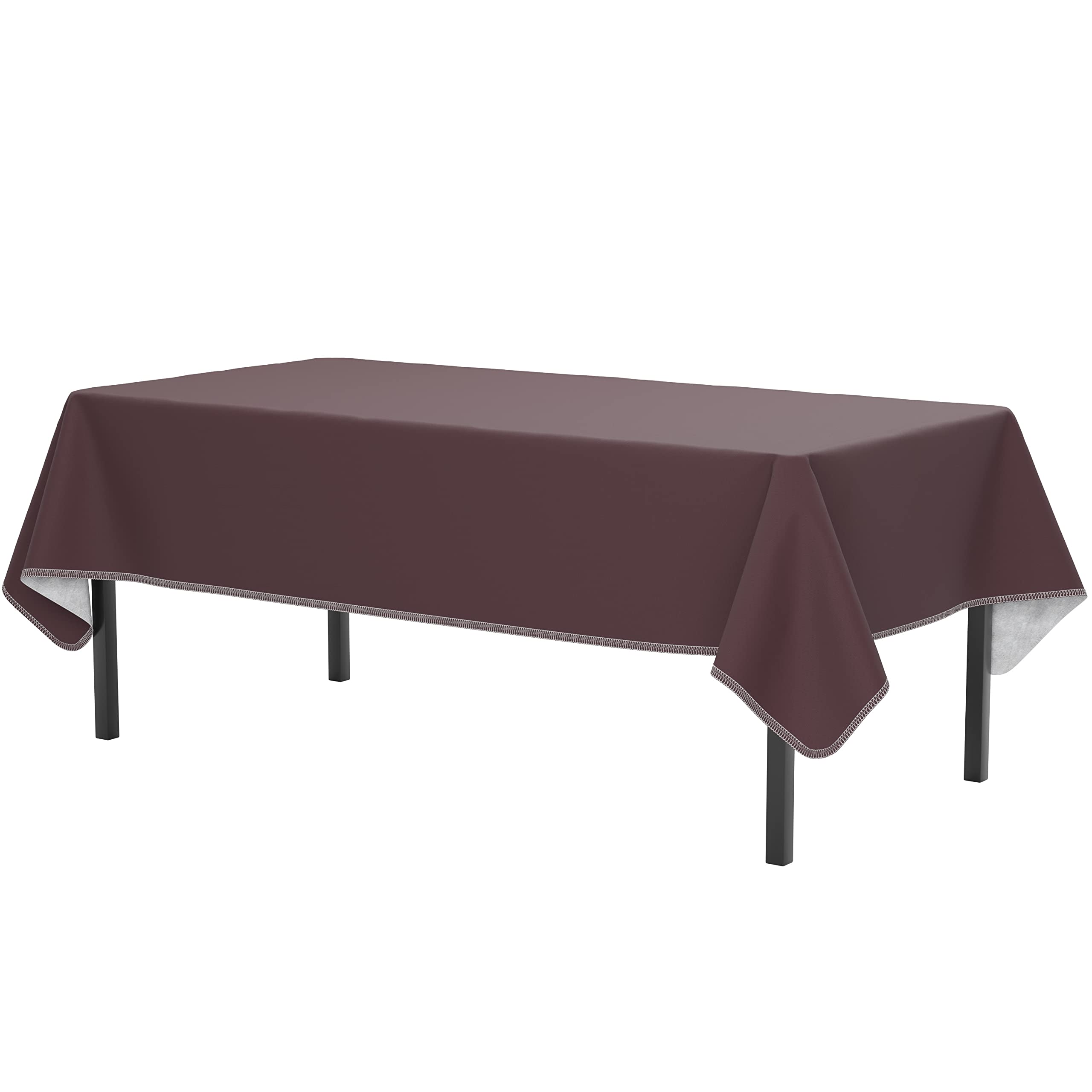 Dark Green Flannel Backed Table Cover 54 in. x 108 in.