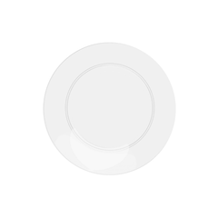 8 In. Trend Glass Look Plastic Plates | 10 Count