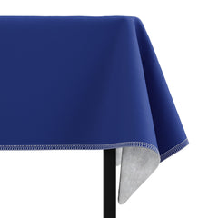 Dark Blue Flannel Backed Table Cover 54 In. x 70 In.