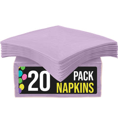 Lavender Beverage Napkins | 20 Count