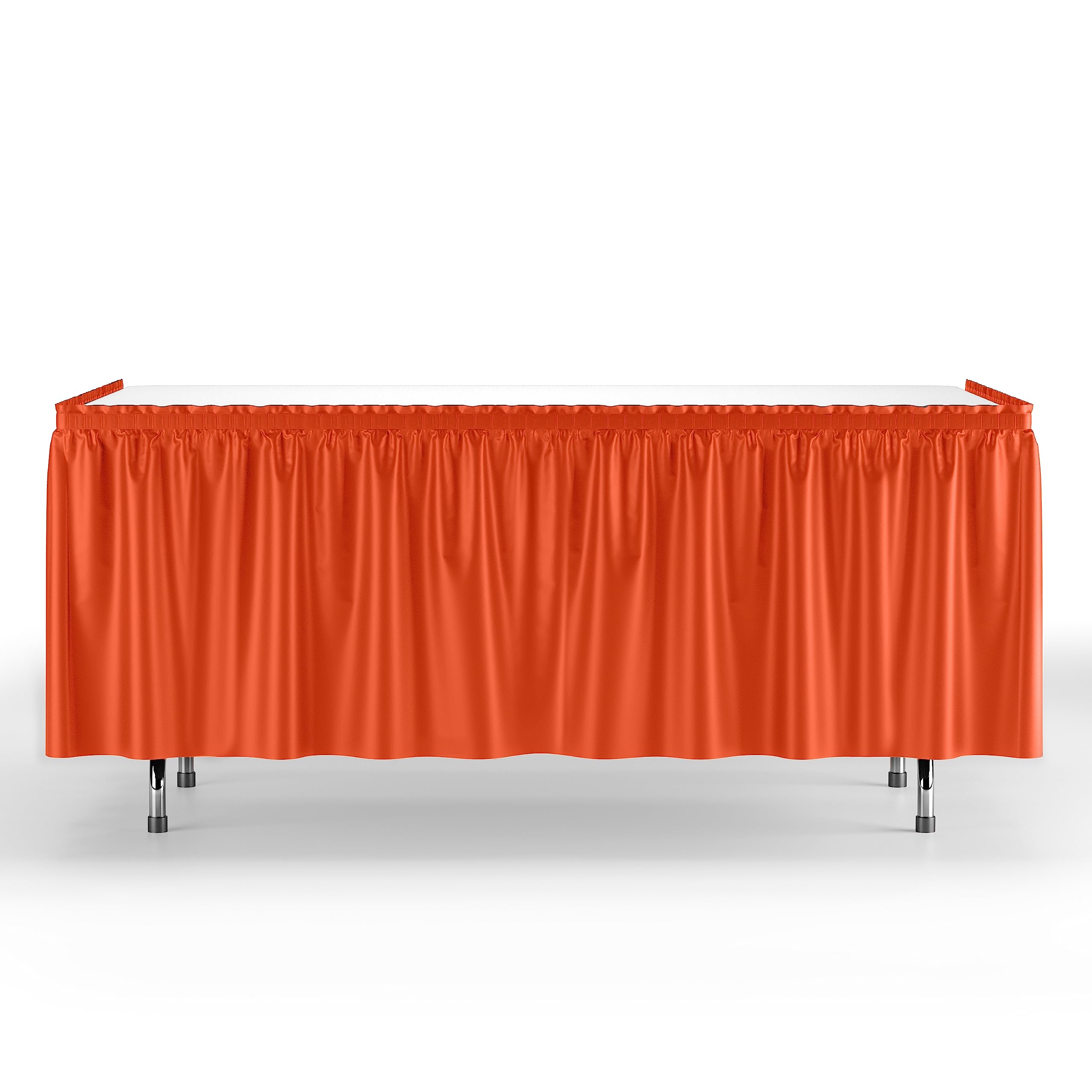 Orange Table Skirt
