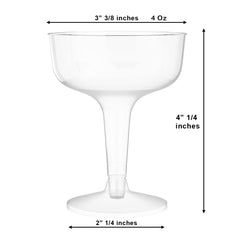 Plastic Cocktail Glasses | 24 Count