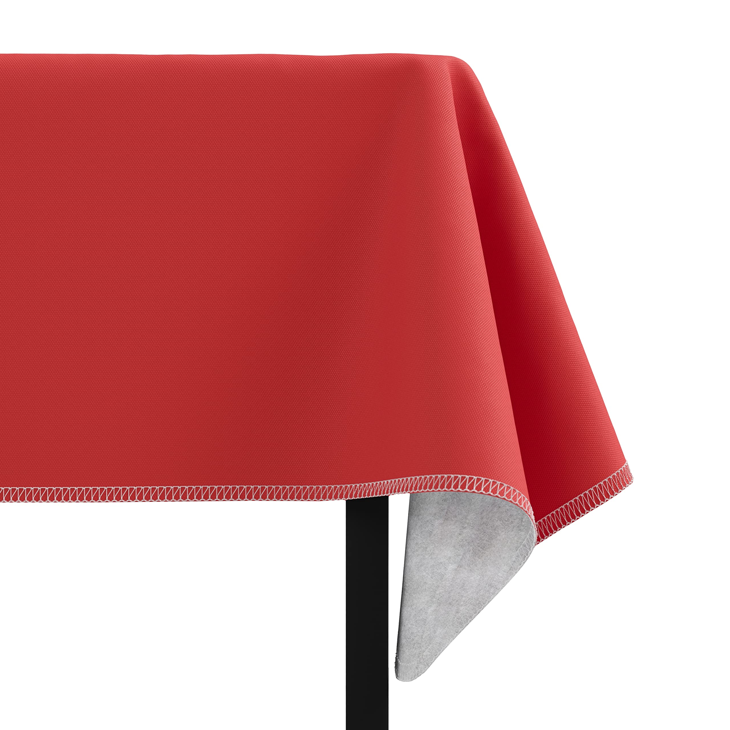 Red Flannel Backed Table Cover 54 In. x 108 In.