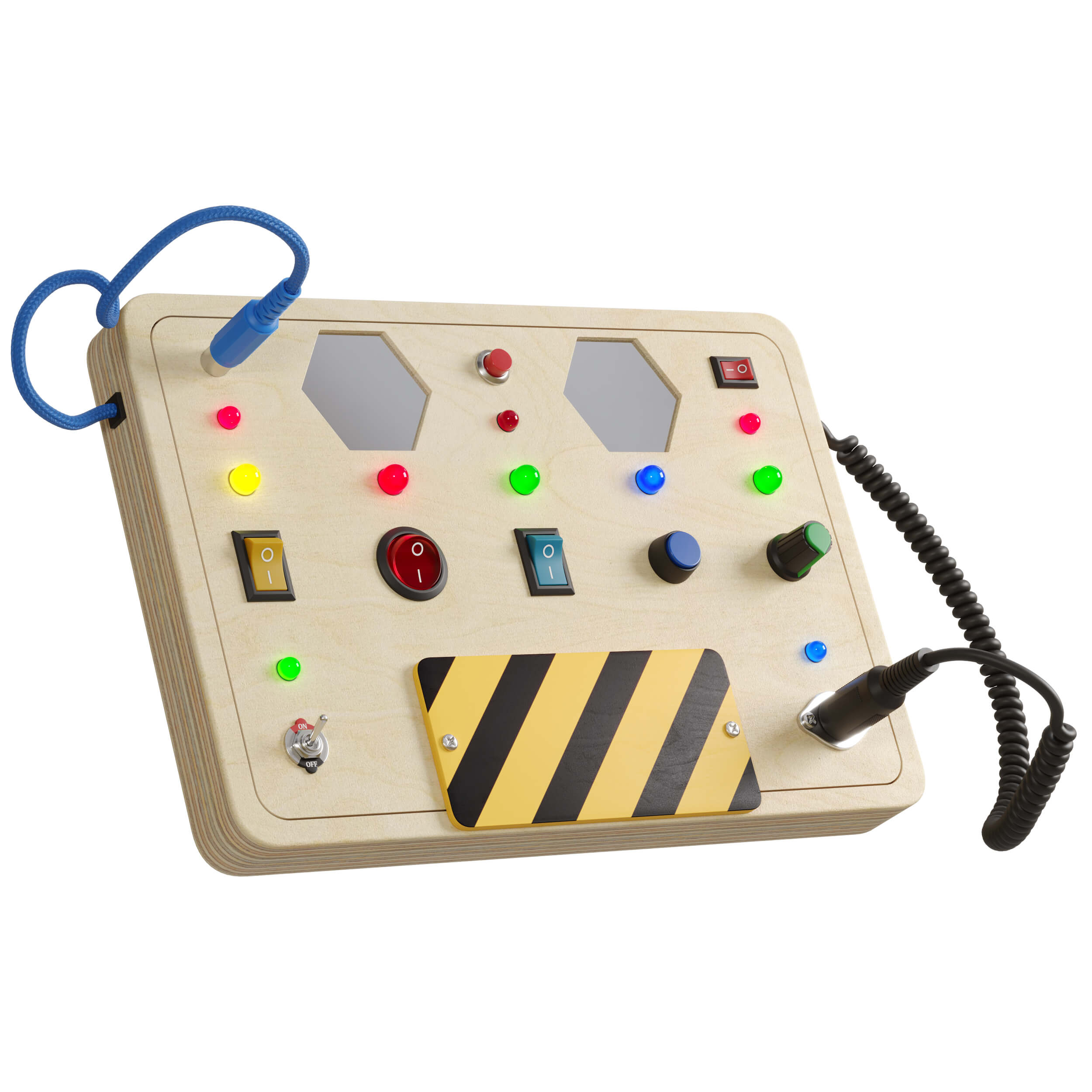 Busy Board With Light Switches V2 | Full Size