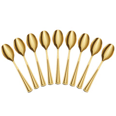 Exquisite Classic Gold Plastic Spoons | 20 Count