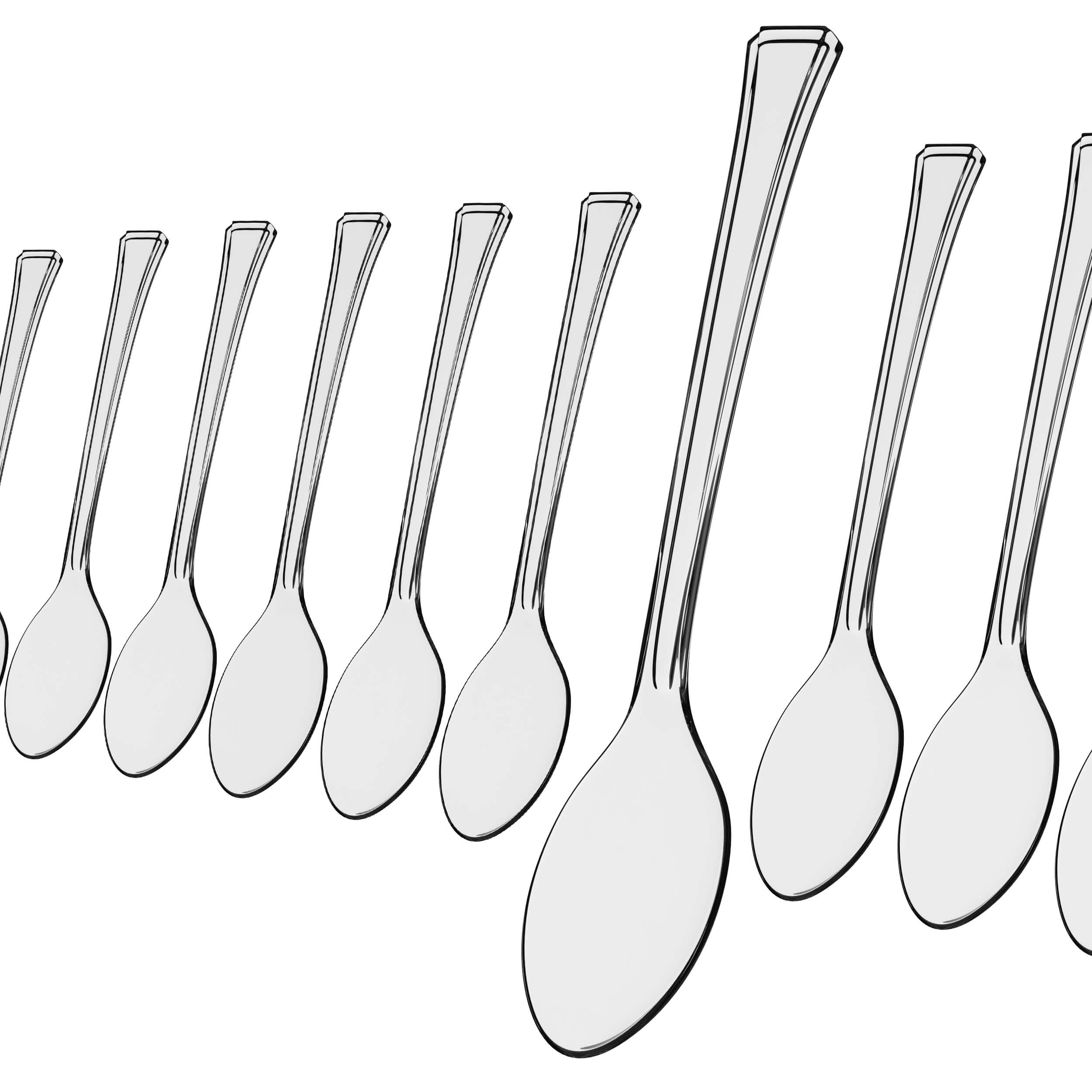 Exquisite Clear Plastic Tasting Spoons 100 Count - 4 in.