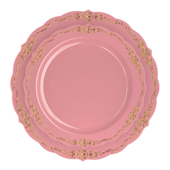 Pink Victorian Dinnerware Set