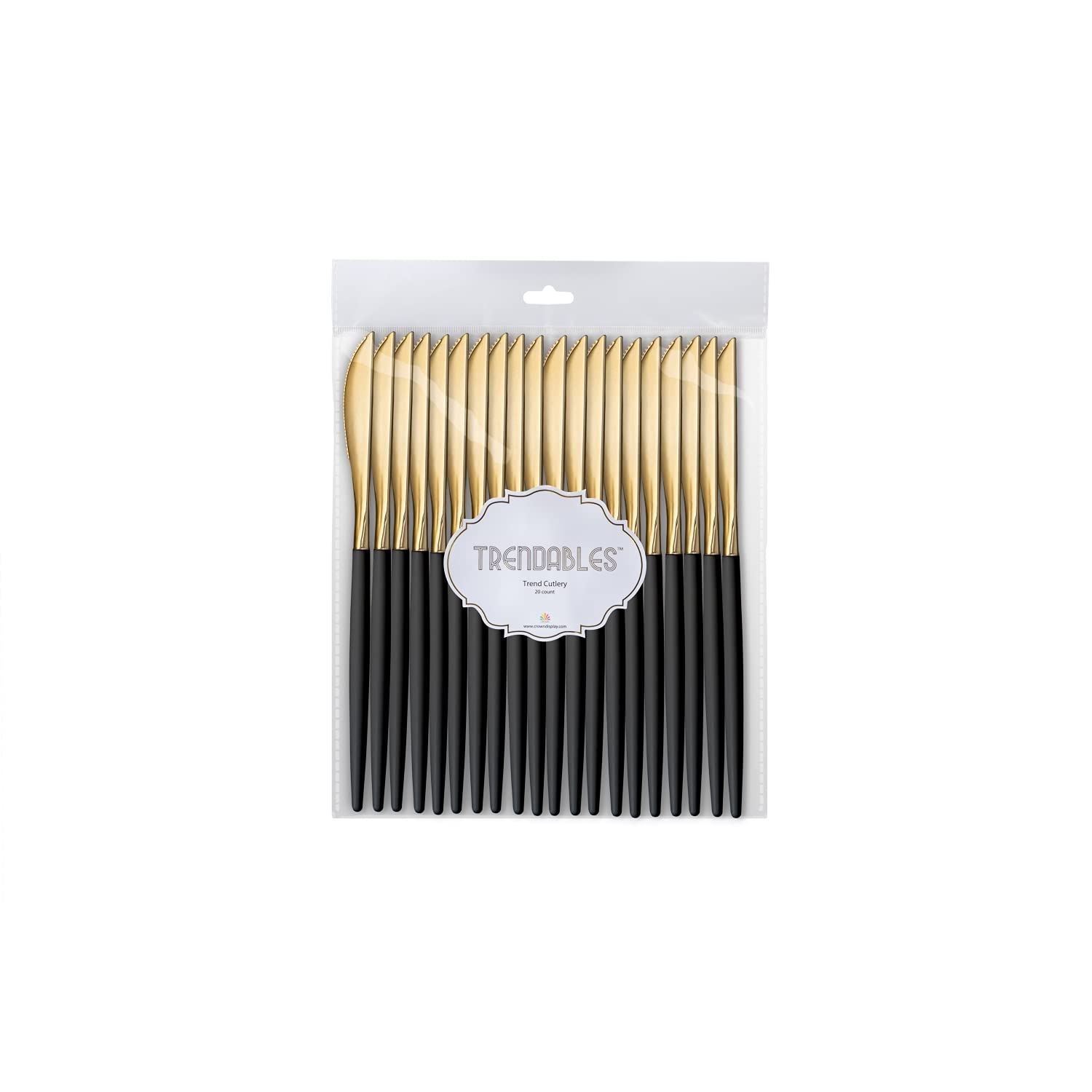 Trendables Knives Black/Gold | 20 Count