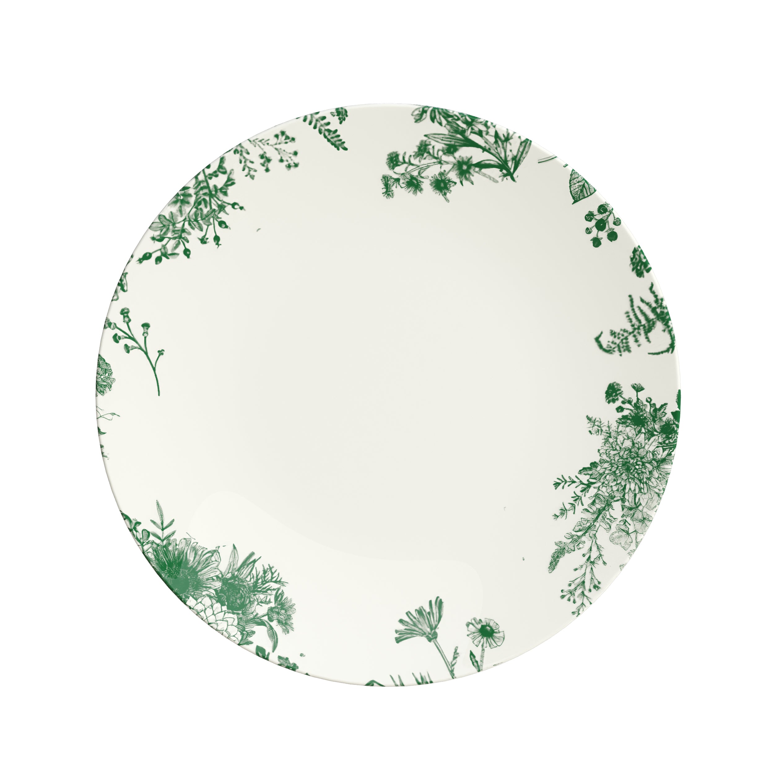 10 In. Verdure Design Plastic Plates | 10 Count
