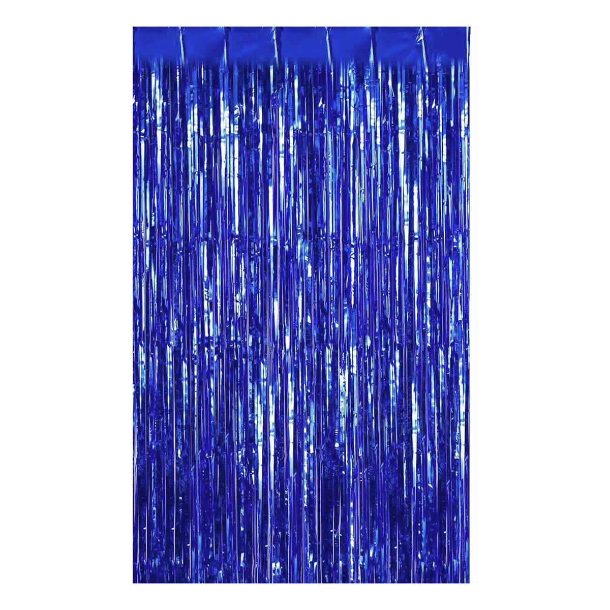Blue Foil Fringe Curtain 10" x 6" x 0.15" - 1 Ct.