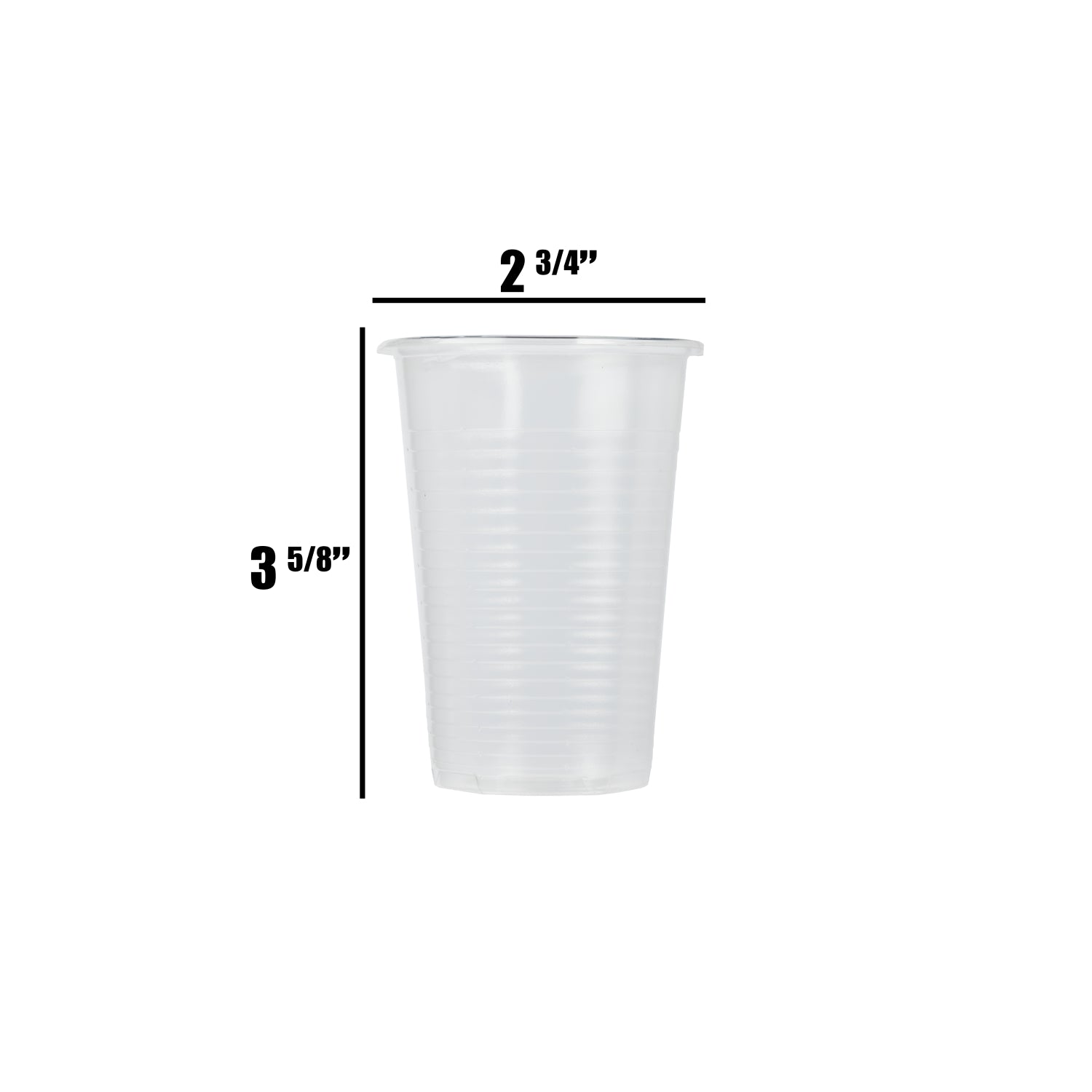 7 Oz. Clear Plastic Cups | 100 Count