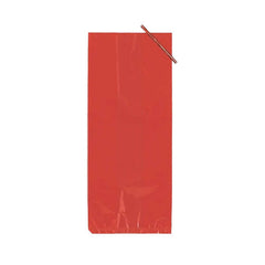 4in. x 9in. Red Poly Bags (48)