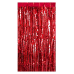Red Foil Fringe Curtain 10" x 6" x 0.15" - 1 Ct.
