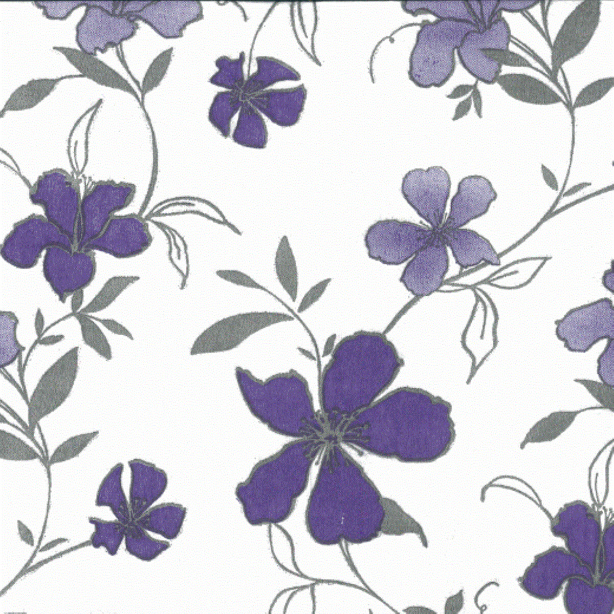 Lilac Flowers Printed Paper Napkins | 20 Count