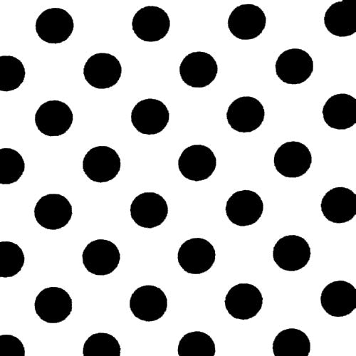 Black Polka Dot Plastic Table Cover