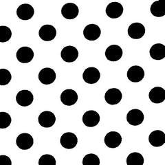 Black Polka Dot Plastic Table Cover