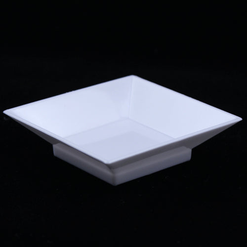 2 3/4 In. White Miniature Square Plates | 12 Count